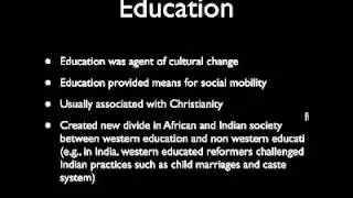 APWH 24.4 - Impact of colonialism on education, religion, and cultural identity.