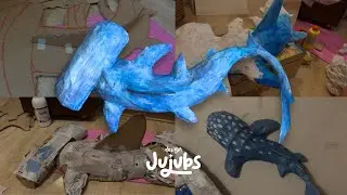 tubarão-martelo de papelão 🦈 / designjujubs