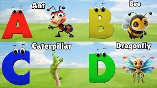 Insects Alphabet Song | Insects ABC Song | Phonics for Kids | Baby, Alphabet Letters