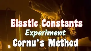 Cornu&lsquo;s experiment - Elastic constants