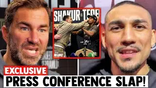 SHOCKING SLAP: Teofimo Lopez SLAPS Shakur Stevenson LIVE At Press Conference!