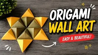 Easy Origami Wall Art Unit - DIY 