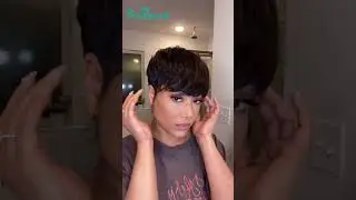 Effortless install pixie wig  #bequeen #wigs #hair #queenstylehair #naturalhair #pixie #pixiestyle