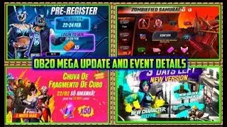FREE FIRE  OB20 UPDATE AND EVENT DETAILS  || FREE FIRE UPDATE