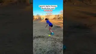 Full deceleration + re-acceleration training session for soccer players. #soccerplayer