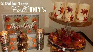 Glam Fall Home Decor DIY's| Dollar Tree DIY Fall Lighted Home Decor 2018