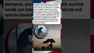 Grizzly and Wolf Hunt Together