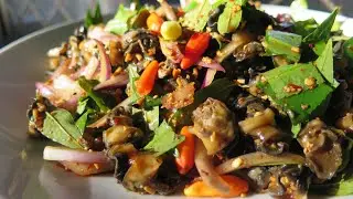 ก้อยหอยใบผักแพว Koi Hoy ( Golden Apple Snails Spicy Salad)