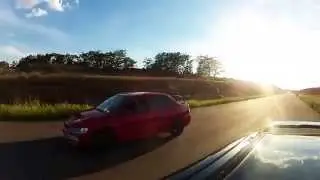 Mitsubishi  Evolution10 sst 300+hp vs Mitsubishi  Evolution 9 300+hp