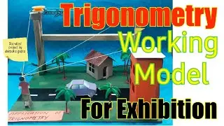 trigonometry working model for exhibition maths model height and distance #mathsmodel #trigonometry