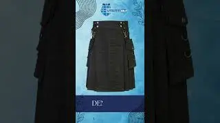 Denim kilt