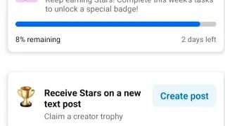 Facebook task Receive star on a new text post कैसे पूरा करे