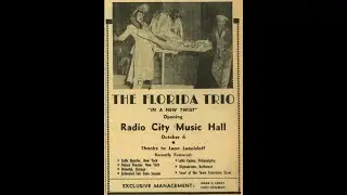 The Florida Trio, rag doll act / Mensch oder Puppe / эксцентрика с куклой, ca. 1950
