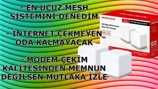Mercusys Halo S3 Mesh | İnternetin Odalarda Çekmiyorsa Mutlaka İzle | En Ucuz Mesh Sistemi