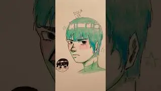Coloring Rock Lee sketch #anime#art#cute#naruto#rocklee