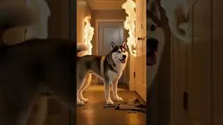 The husky rescued her #husky #rescue #animal&rsquo;s confusing behavior #original animation #creative