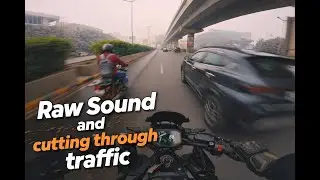 ENGINE SOUND ONLY | TRAFFIC CUTTING | Z900 | AKRAPOVIC | POV