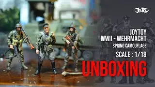 Joytoy WWII Wehrmacht Spring Camouflage German Soldier - 1/18 Scale Action Figures