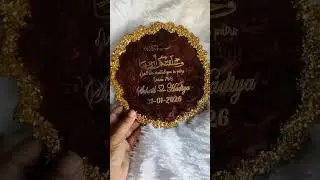 Customised Wedding Gift by Bushra#trendingshorts #trendingweddings #resinart
