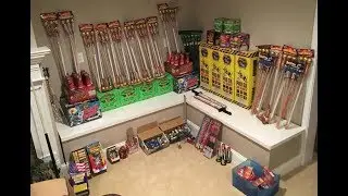 Memorial Day Fireworks Stash 2018!!!