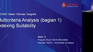 SIG Week 13 - Multicritria Analyst bagian 1 :  Indexing Suitability