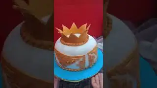King crown 👑 Boss Theme cake decorating #boss #king #crown #shorts #trending #art #cake #short