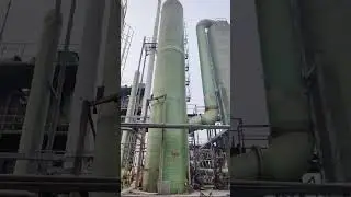 This is a case study of desulfurization tower installation in a large factory.