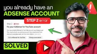 You Already Have an Adsense Account Problem Fixed 2026 | Step 2 Adsense Error