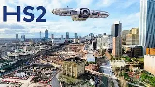 Britain's High Speed Rail Mega Project - Drone Flyover HS2 Curzon St