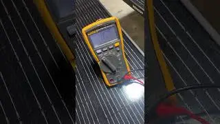 Testing out solar panels, at night - Astro Van Homelab Build