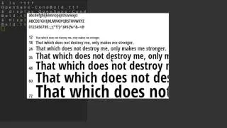 View TTF OTF Font on ANY Linux Distro