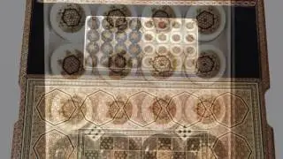 Very Rare Handmade Persian Khatam Backgammon Chess Board