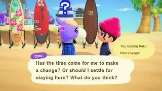Cleo Is Leaving The Island Sakura???! #animalcrossing #acnh 