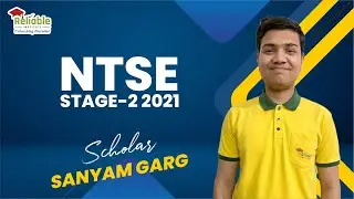 NTSE Stage-2 (2021) Scholar | Sanyam Garg| Reliable Institute