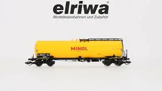 Saxonia 120217 - Kesselwagen Uahs, 8106, DR, Ep.IV, gelb 'MINOL' Bedruckungsmuster • TT • 1:120