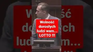 Wolność dorosłych ludzi wam... LOTTO !!! Konrad Berkowicz #shorts #sejm #konfederacja #berkowicz