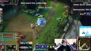 NintendudeX - Insane Gragas Gank ft Sneaky