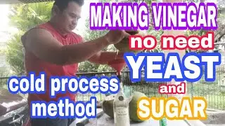 PAANO GAWING VINEGAR ANG TUBIG NG NIYOG? No sugar and yeast added