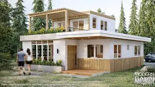 MODERN TINY HOUSE DESIGN WITH INTERIOR DESIGN | 3-BEDROOM 8X10 METERS | MODERN BALAI