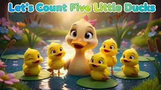 Let&rsquo;s Count Five Little Ducks | Kids Learning Video for Preschoolers | Counting Songs for Kids