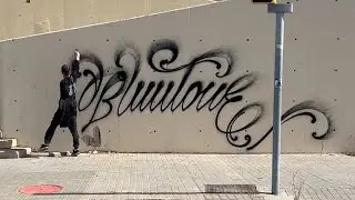 Graffiti Tagging BLUNTONE. @bastardblunt