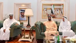 محمد بن راشد يلبي دعوة إفطار أبناء المرحوم حميد الطاير