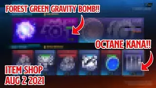 Rocket League Item Shop Today Aug 2 2021 Gravity Bomb BM Forest Green,Octane Kana,Hanasha Jrl Wheels