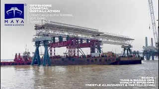 Trestle Installation Redefined - Coastal Constructions - Gujarat, India