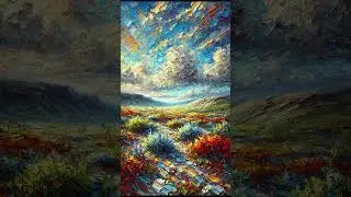 Летняя тундра (стиль картины: #импрессионизм) #211