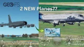 2 NEW GeoFS Planes?! 😱 (extra vehicles addon)
