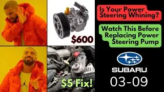 Устранить скрип в гидроусилителе руля Subaru всего за 5 долларов!