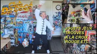 JOUETS JEUX TROUVES A LA CROIX ROUGE ETC...