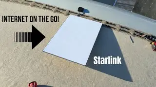 Installing STARLINK internet on the RV.