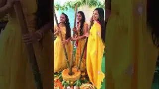 Pasupu dhanchatam | Pasupu Function | Happy Bride | Three Sisters | Siri Chandana |